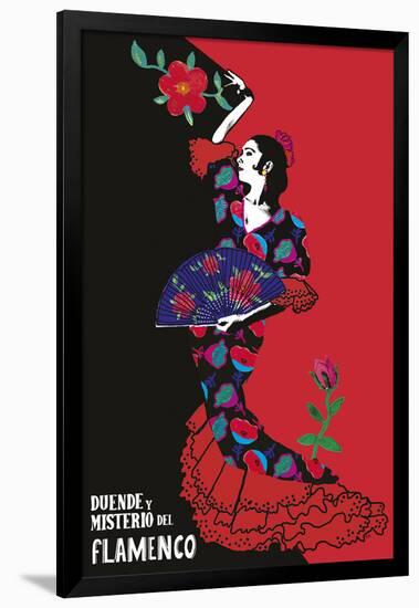 Flamenco Graphic-Emilie Ramon-Framed Giclee Print