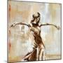 Flamenco I-Monica Galvan-Mounted Art Print