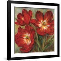 Flamenco Reds-Liv Carson-Framed Art Print