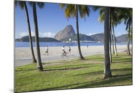 Flamengo Beach and Sugarloaf Mountain, Rio De Janeiro, Brazil-Ian Trower-Mounted Photographic Print