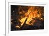 Flames From a Bonfire-Mark Williamson-Framed Photographic Print