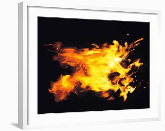 Flames of Fire, Studio Shot-null-Framed Photographic Print