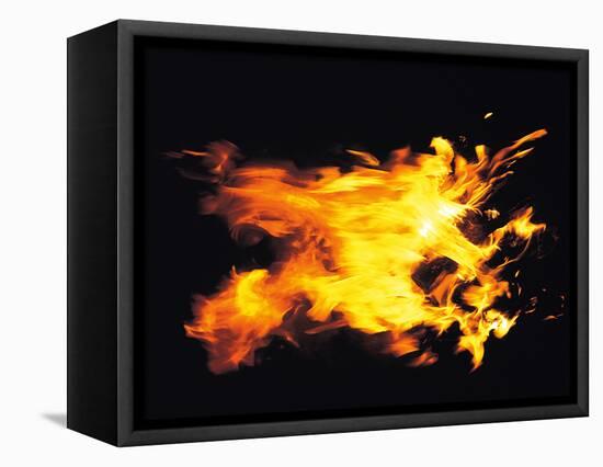 Flames of Fire, Studio Shot-null-Framed Stretched Canvas