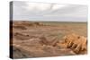 Flaming cliffs, Bajanzag, South Gobi province, Mongolia, Central Asia, Asia-Francesco Vaninetti-Stretched Canvas