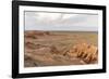 Flaming cliffs, Bajanzag, South Gobi province, Mongolia, Central Asia, Asia-Francesco Vaninetti-Framed Photographic Print