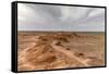 Flaming cliffs, Bajanzag, South Gobi province, Mongolia, Central Asia, Asia-Francesco Vaninetti-Framed Stretched Canvas