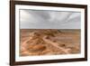 Flaming cliffs, Bajanzag, South Gobi province, Mongolia, Central Asia, Asia-Francesco Vaninetti-Framed Photographic Print