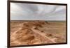 Flaming cliffs, Bajanzag, South Gobi province, Mongolia, Central Asia, Asia-Francesco Vaninetti-Framed Photographic Print