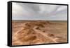 Flaming cliffs, Bajanzag, South Gobi province, Mongolia, Central Asia, Asia-Francesco Vaninetti-Framed Stretched Canvas