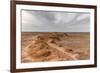 Flaming cliffs, Bajanzag, South Gobi province, Mongolia, Central Asia, Asia-Francesco Vaninetti-Framed Photographic Print