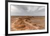 Flaming cliffs, Bajanzag, South Gobi province, Mongolia, Central Asia, Asia-Francesco Vaninetti-Framed Photographic Print
