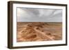 Flaming cliffs, Bajanzag, South Gobi province, Mongolia, Central Asia, Asia-Francesco Vaninetti-Framed Photographic Print