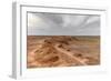 Flaming cliffs, Bajanzag, South Gobi province, Mongolia, Central Asia, Asia-Francesco Vaninetti-Framed Photographic Print