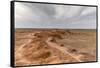 Flaming cliffs, Bajanzag, South Gobi province, Mongolia, Central Asia, Asia-Francesco Vaninetti-Framed Stretched Canvas