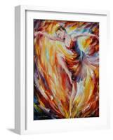 Flaming Dance-Leonid Afremov-Framed Art Print