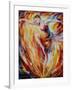 Flaming Dance-Leonid Afremov-Framed Art Print