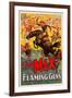 Flaming Guns-null-Framed Art Print