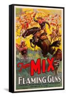 Flaming Guns-null-Framed Stretched Canvas