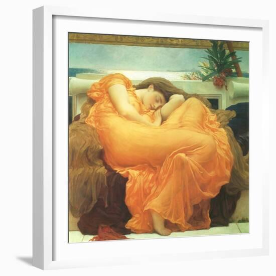 Flaming June, 1895-Frederick Leighton-Framed Giclee Print