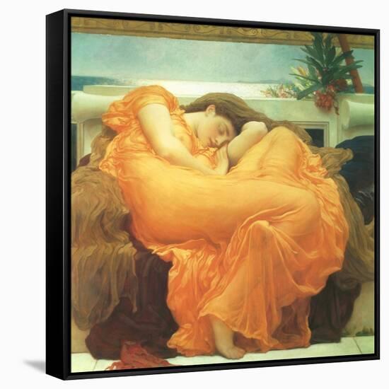 Flaming June, 1895-Frederick Leighton-Framed Stretched Canvas