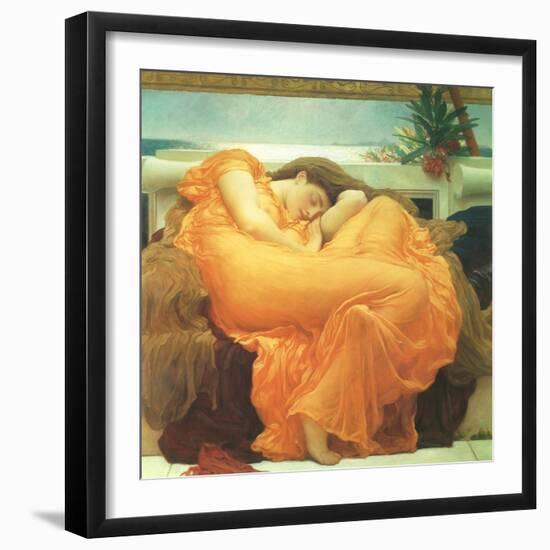 Flaming June, 1895-Frederick Leighton-Framed Giclee Print