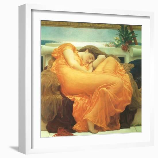 Flaming June, 1895-Frederick Leighton-Framed Giclee Print