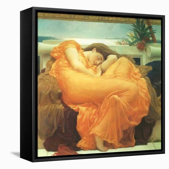 Flaming June, 1895-Frederick Leighton-Framed Stretched Canvas