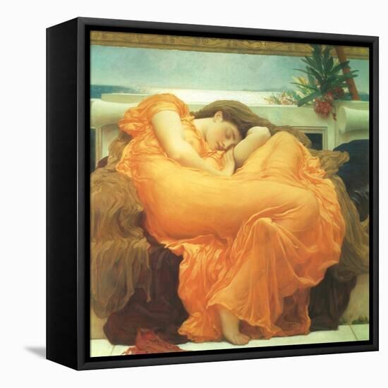 Flaming June, 1895-Frederick Leighton-Framed Stretched Canvas