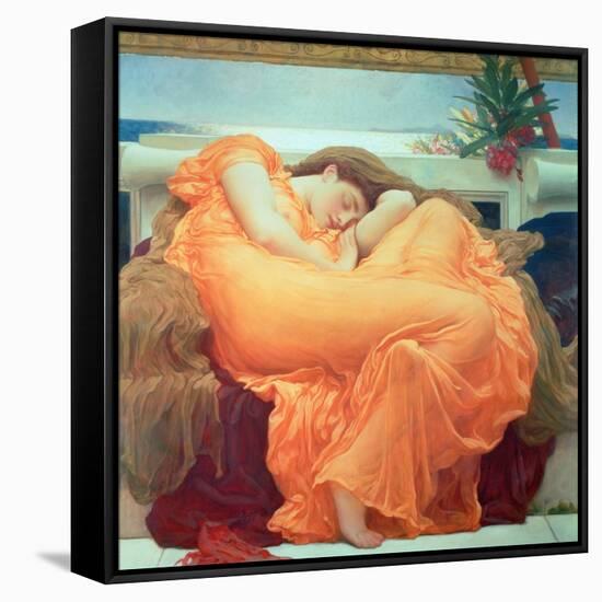 Flaming June, c.1895-Frederick Leighton-Framed Stretched Canvas