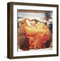 Flaming June-Frederick Leighton-Framed Art Print