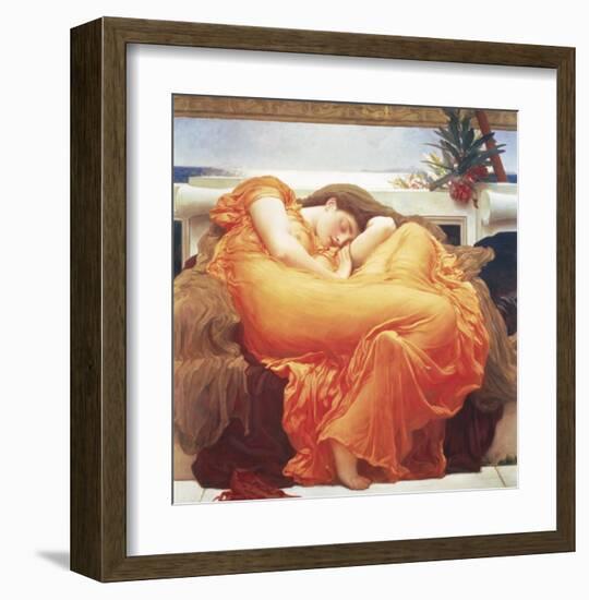 Flaming June-Frederick Leighton-Framed Art Print