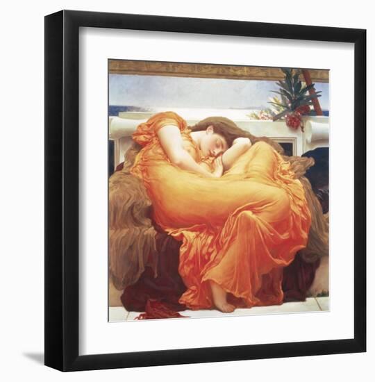 Flaming June-Frederick Leighton-Framed Art Print