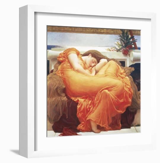 Flaming June-Frederick Leighton-Framed Art Print