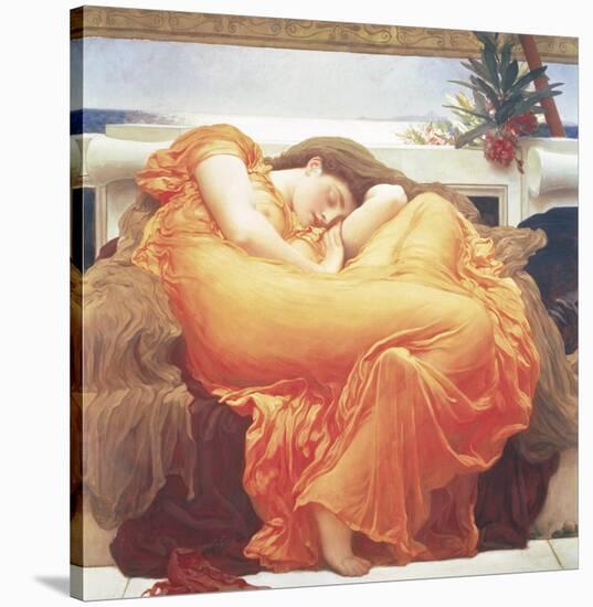 Flaming June-Frederick Leighton-Stretched Canvas