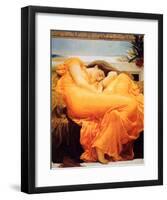 Flaming June-Frederick Leighton-Framed Art Print