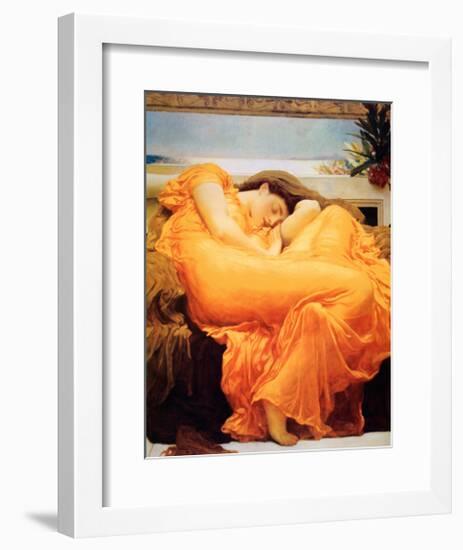 Flaming June-Frederick Leighton-Framed Art Print