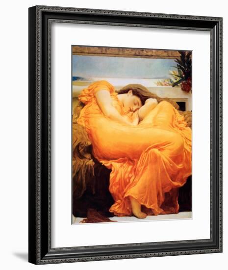 Flaming June-Frederick Leighton-Framed Art Print