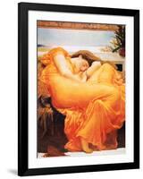 Flaming June-Frederick Leighton-Framed Art Print