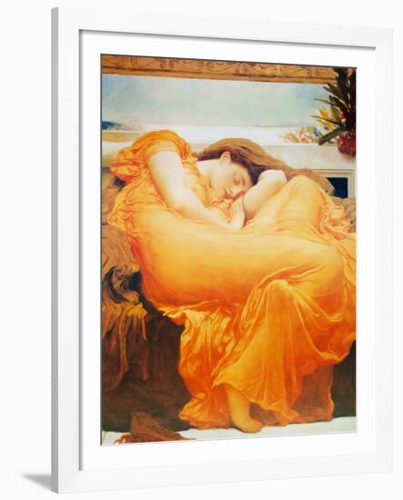 Flaming June-Frederick Leighton-Framed Art Print