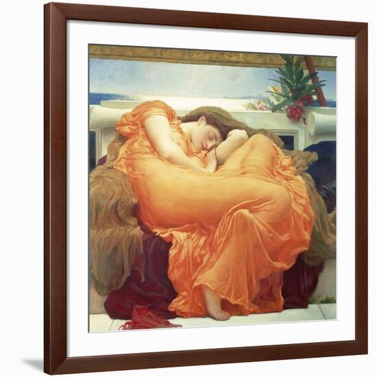 Flaming June-Lord Frederic Leighton-Framed Giclee Print