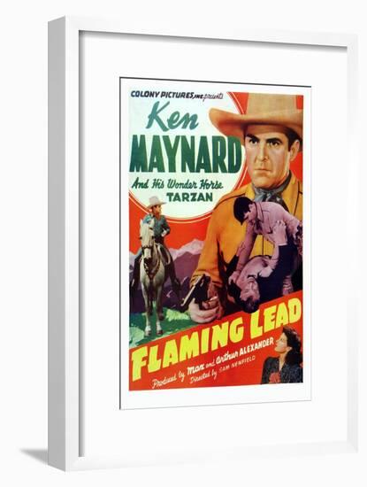 Flaming Lead-null-Framed Art Print