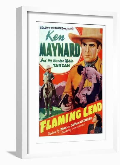 Flaming Lead-null-Framed Art Print