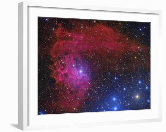 Flaming Star Nebula in the Constellation Auriga-Stocktrek Images-Framed Photographic Print