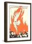 Flaming Youth Flapper-null-Framed Art Print