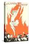 Flaming Youth Flapper-null-Stretched Canvas