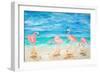 Flamingo Beach-Julie DeRice-Framed Art Print