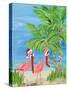 Flamingo Christmas I-Julie DeRice-Stretched Canvas