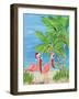 Flamingo Christmas I-Julie DeRice-Framed Art Print