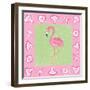 Flamingo Dance II-Farida Zaman-Framed Art Print