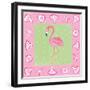 Flamingo Dance II-Farida Zaman-Framed Art Print